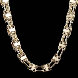 10mm Gold Filled Bonded Cage Chain 36 Inches