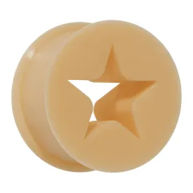 1/2 Flesh Star Silicone Flexible Tunnel