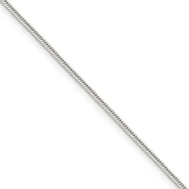 1.2mm Sterling Silver Solid Classic Round Snake Chain Necklace