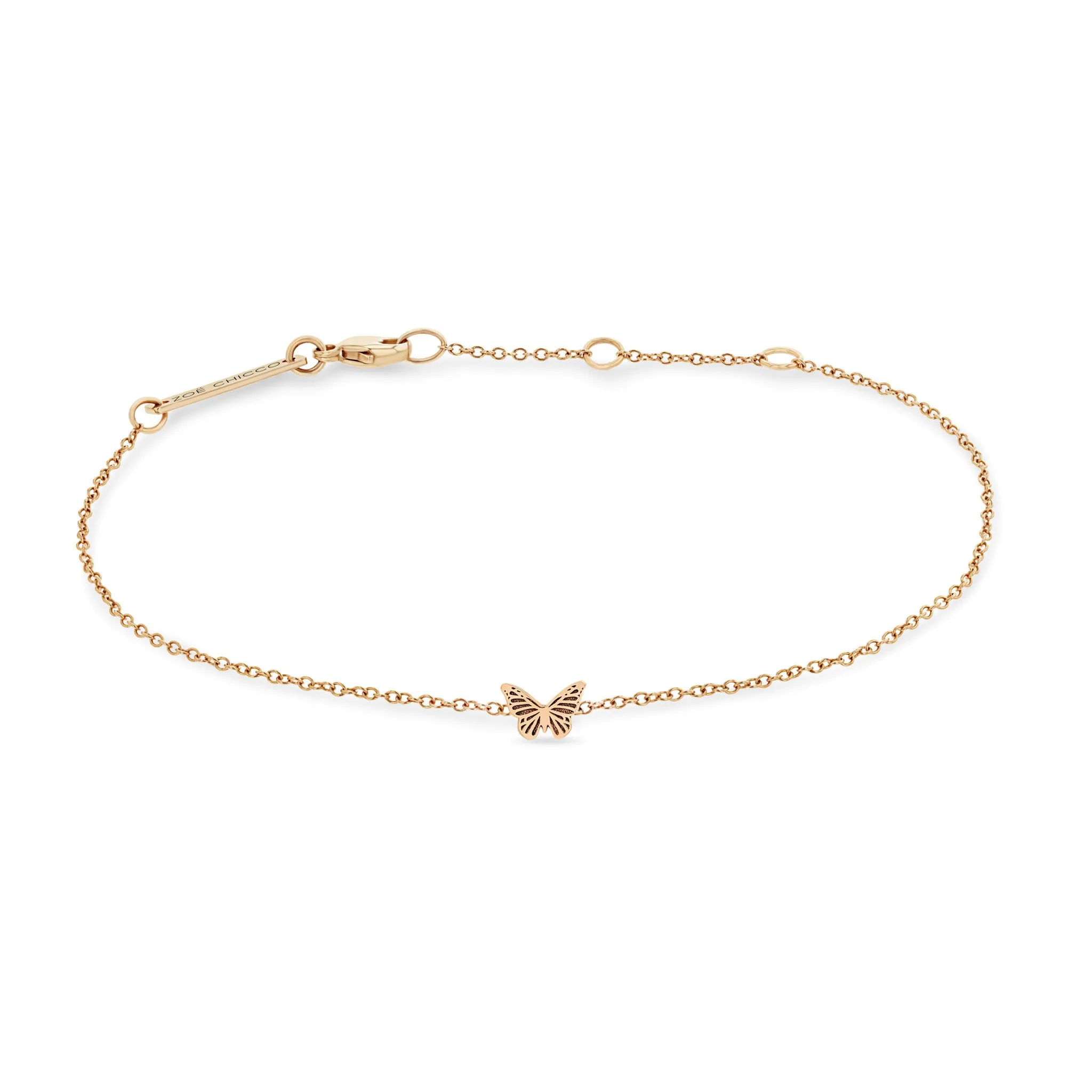 14k Itty Bitty Butterfly Bracelet