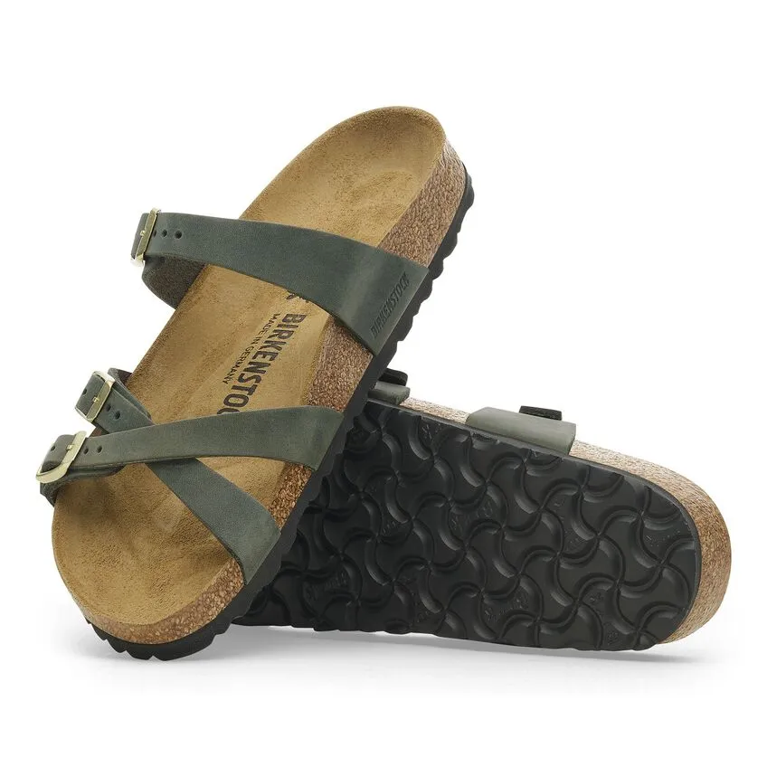 Birkenstock Franca Womens Sandals - Oiled Leather, Comfortable Adjustable Straps