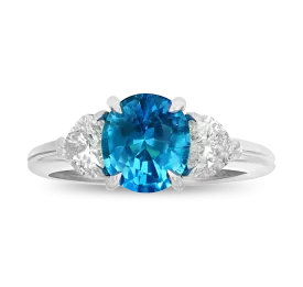 Brazilian Paraiba Ring, 2.18 Carats