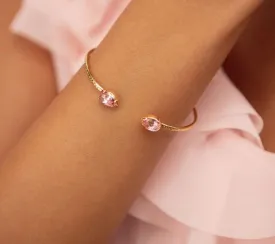 Caroline Svedbom Petite Drop Bracelet Gold Light Rose