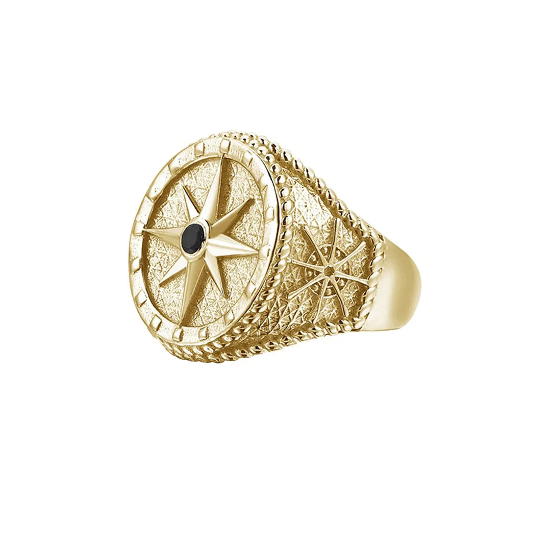 Compass Ring - Solid Gold