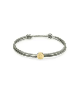 Croyez Monogram Satin Cord Grey | Gold