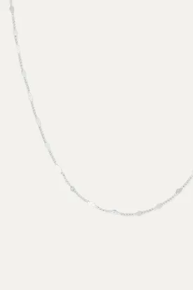 Delicate Adjustable 20" Diamond Chain Silver