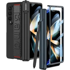 Fumi Protective Case With Magnetic Pen Hinge And Screen Protector for Galaxy Z Fold 4