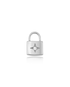 Lock Charm - 925 Sterling Silver