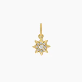 Roma Sun CZ Charm (Gold)