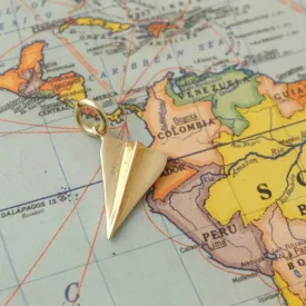 Solid Gold Paper Plane by Joy Everley