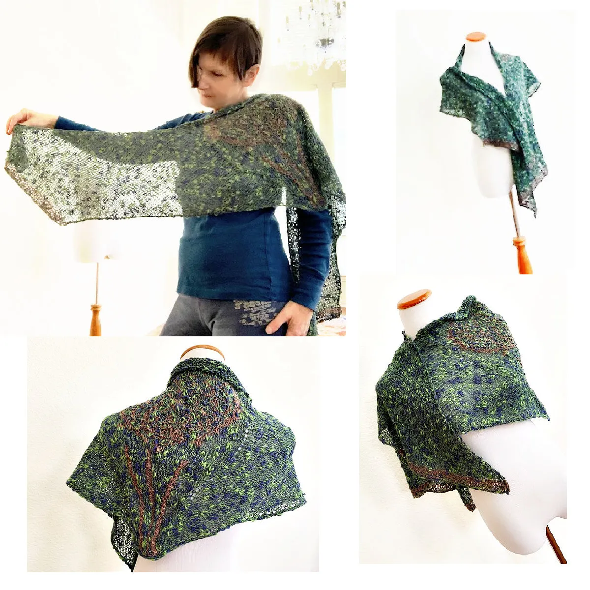 Tree top shawl pattern